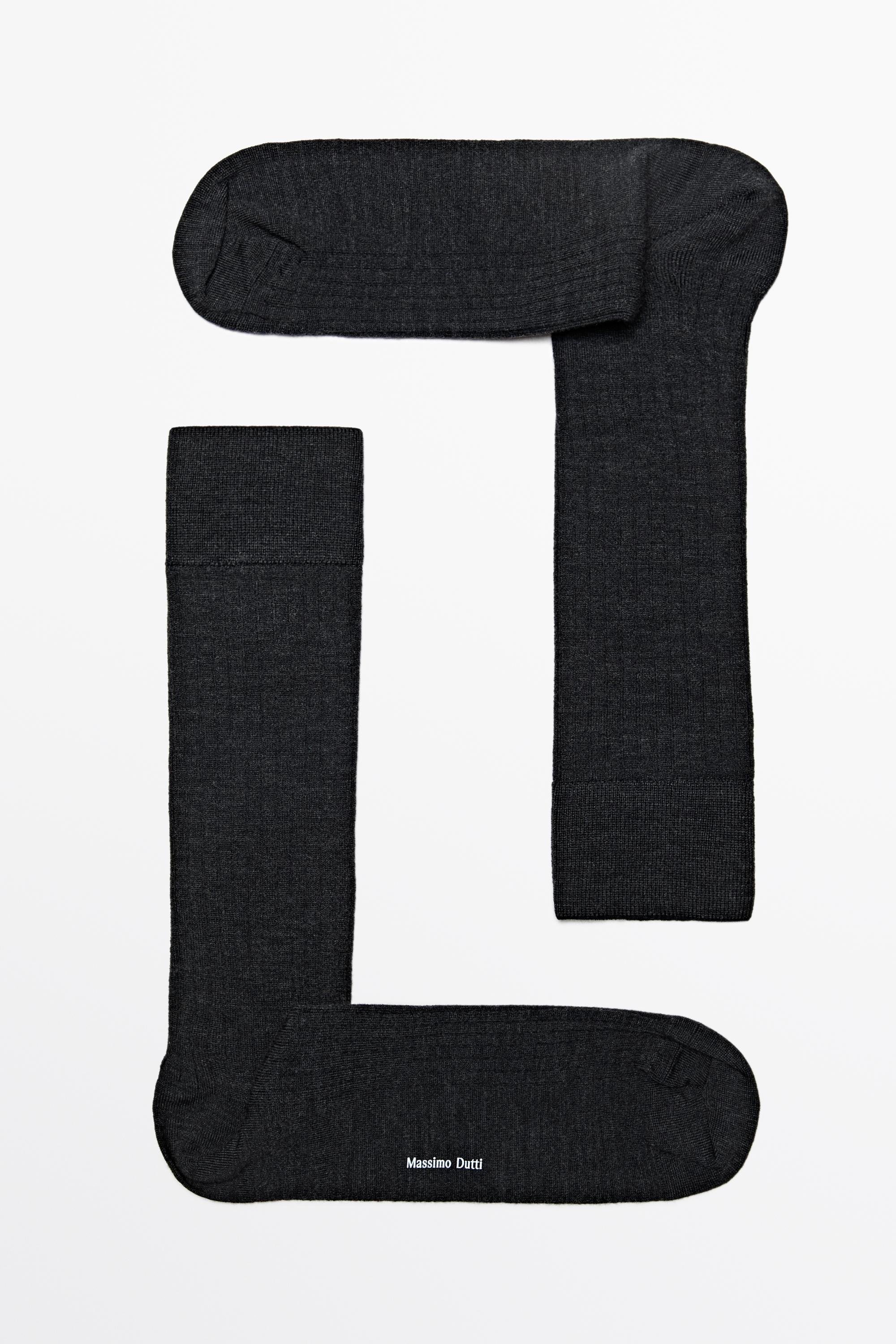 Ribbed dress socks